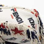 Fendi X Fila Mania Calfskin Beaded Baguette Shoulder Bag (SHF-bdJOQe)