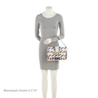Fendi X Fila Mania Calfskin Beaded Baguette Shoulder Bag (SHF-bdJOQe)