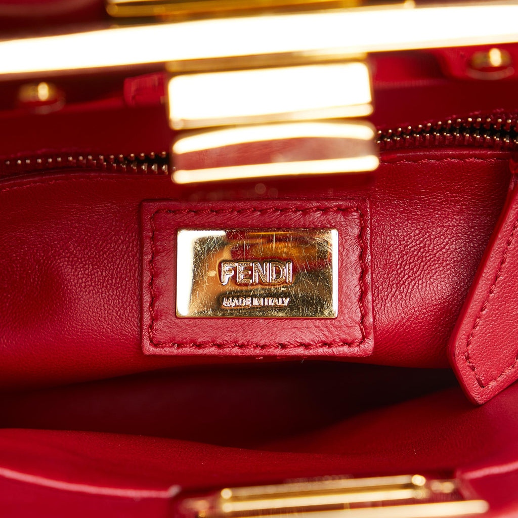 Fendi XS Studded Crystal Stars Peekaboo Iconic Satchel (SHG-qwNGea)