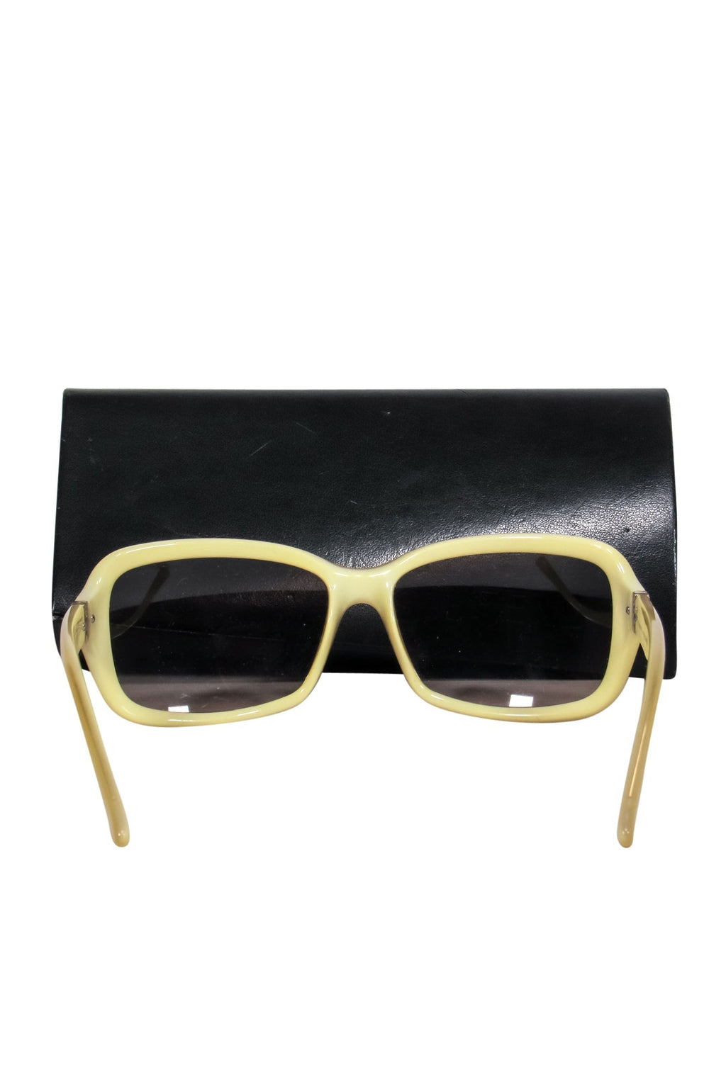 Fendi - Yellow Square Framed Sunglasses w/ Case