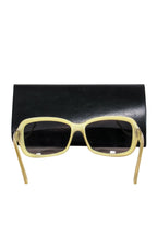Fendi - Yellow Square Framed Sunglasses w/ Case