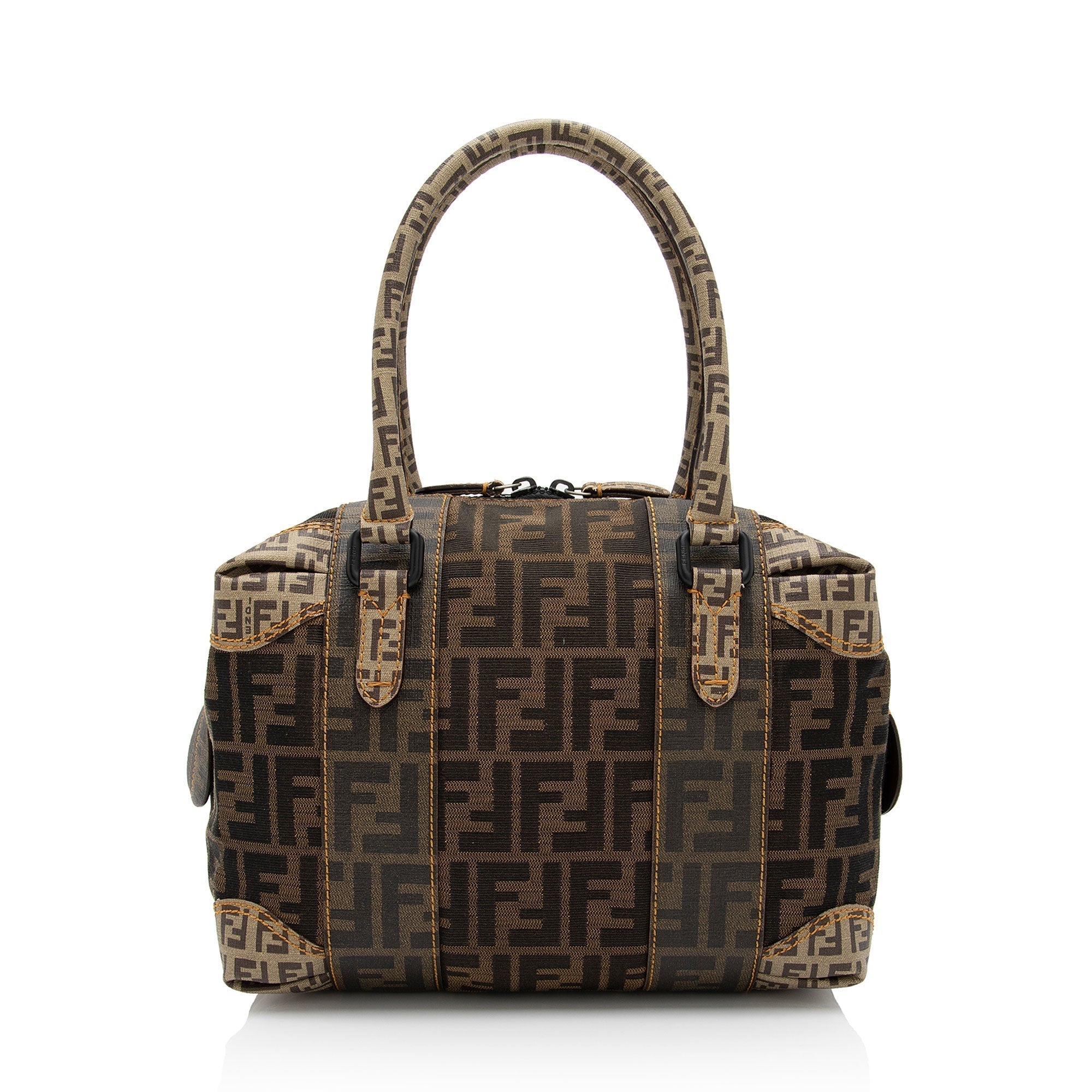 Fendi Zucca B Mix Medium Boston Bag (SHF-EoAec3)