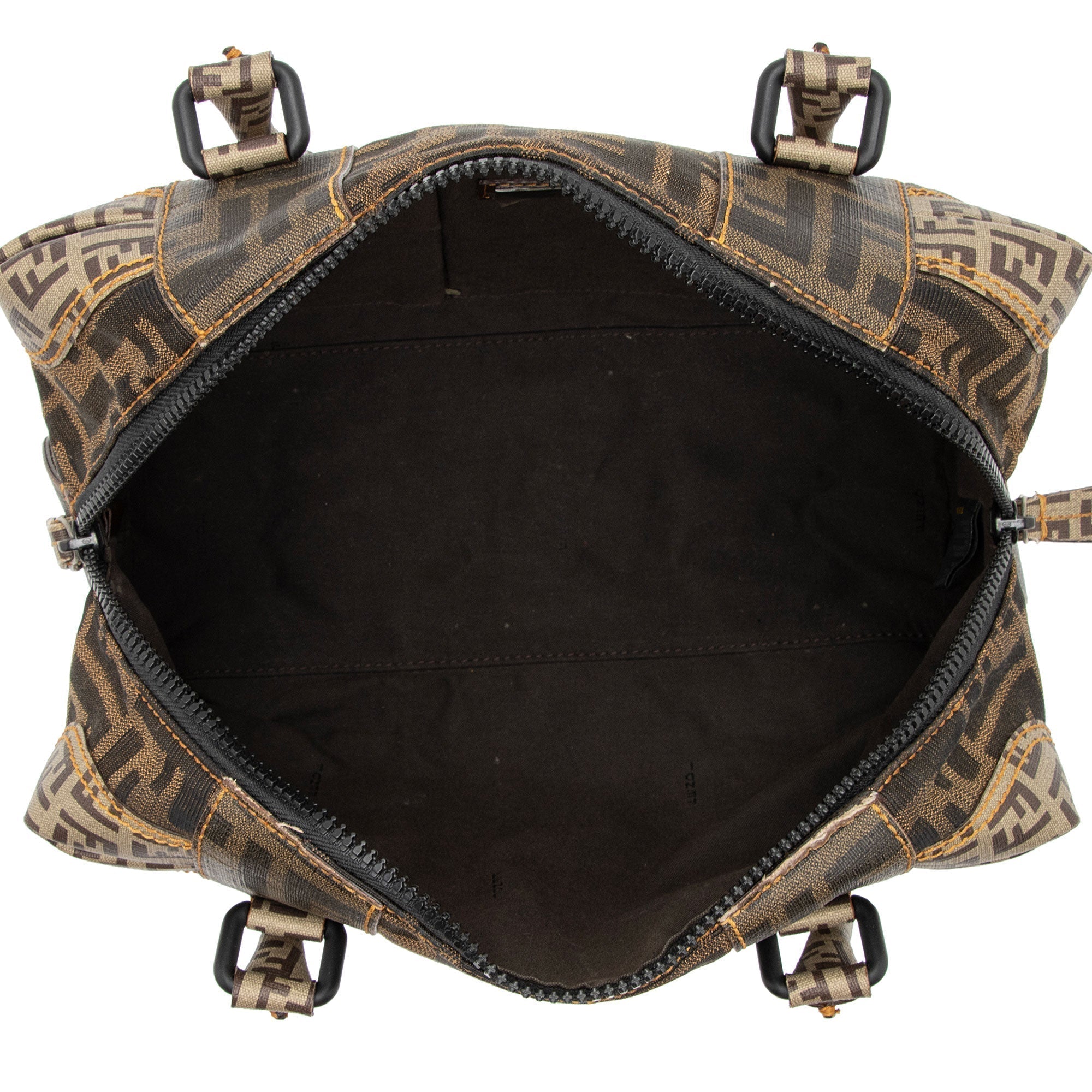 Fendi Zucca B Mix Medium Boston Bag (SHF-EoAec3)