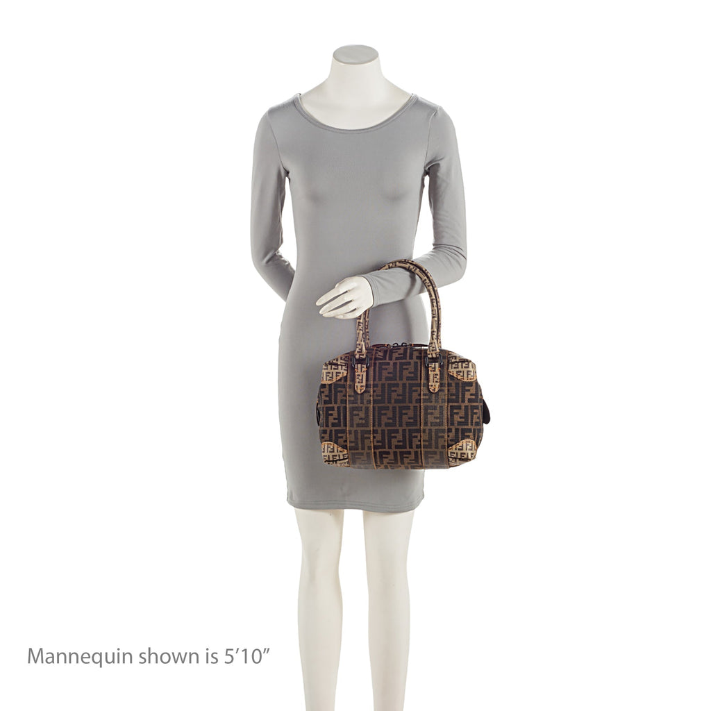 Fendi Zucca B Mix Medium Boston Bag (SHF-EoAec3)