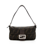 Fendi Zucca Baguette Shoulder Bag - FINAL SALE (SHF-20855)