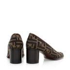 Fendi Zucca Block Heel Pumps - Size 8.5 / 38.5 (SHF-20924)
