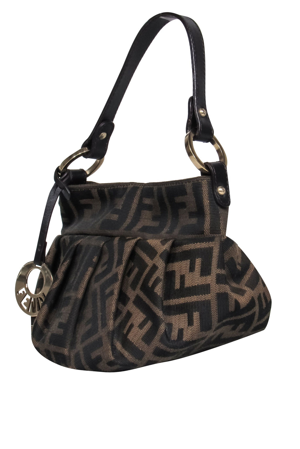 Fendi - Zucca Brown Logo Mini Bucket Bag