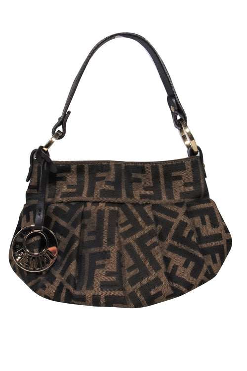 Fendi - Zucca Brown Logo Mini Bucket Bag