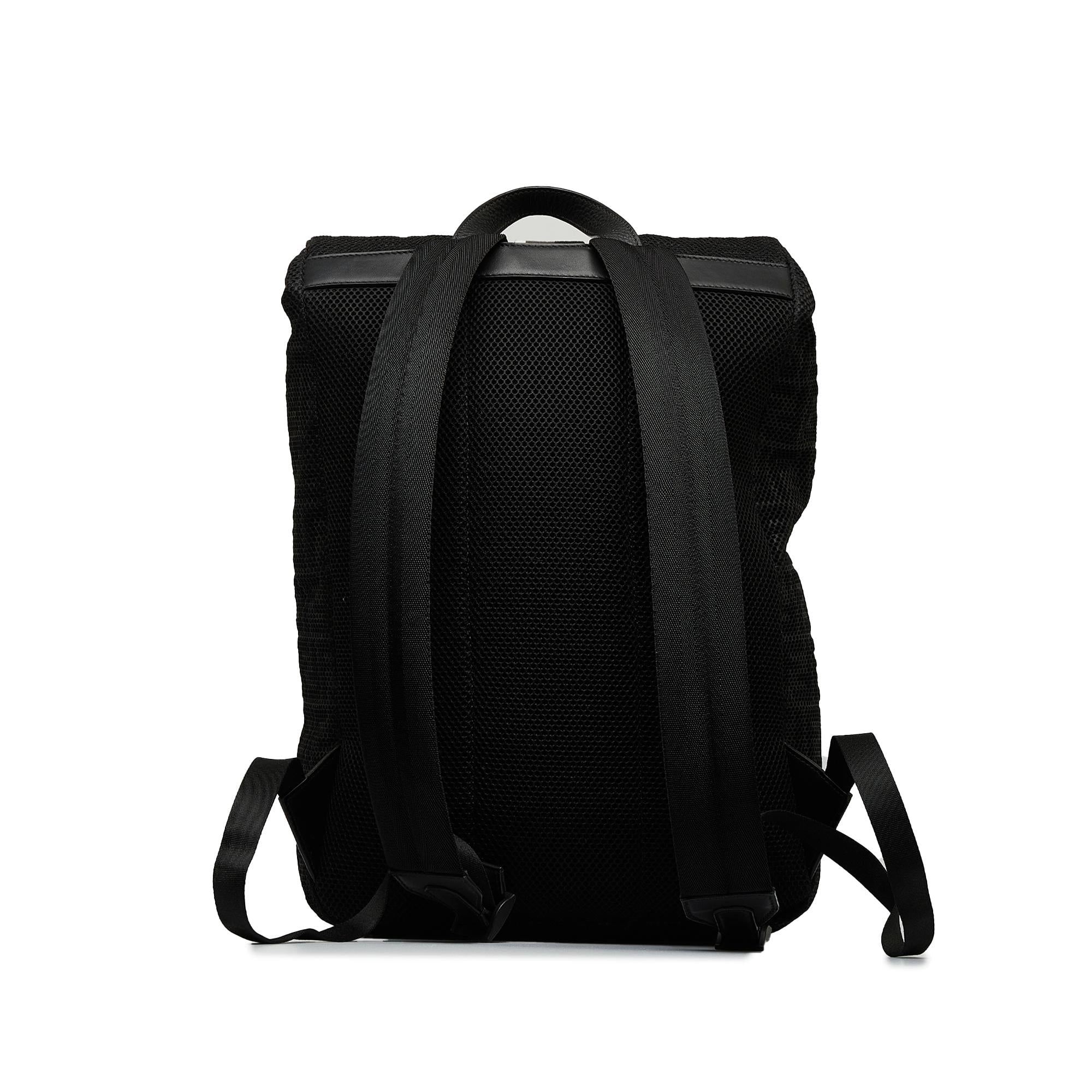 Fendi Zucca Buckle Flap Backpack (SHG-CXXC0L)