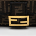 Fendi Zucca Calfskin Baguette Shoulder Bag (SHF-J0QlAm)
