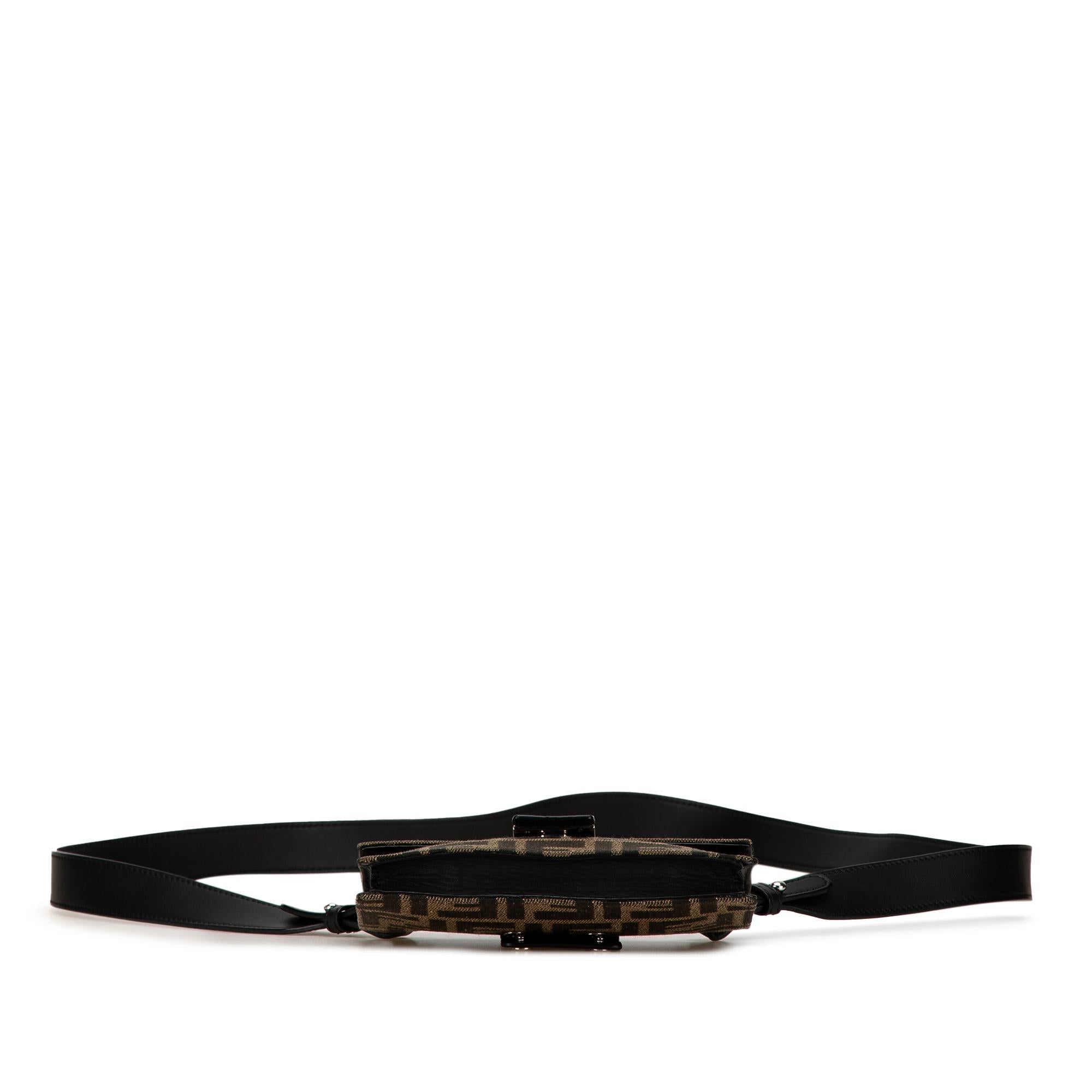 Fendi Zucca Canvas Convertible Belt Bag (SHG-jFWZlT)