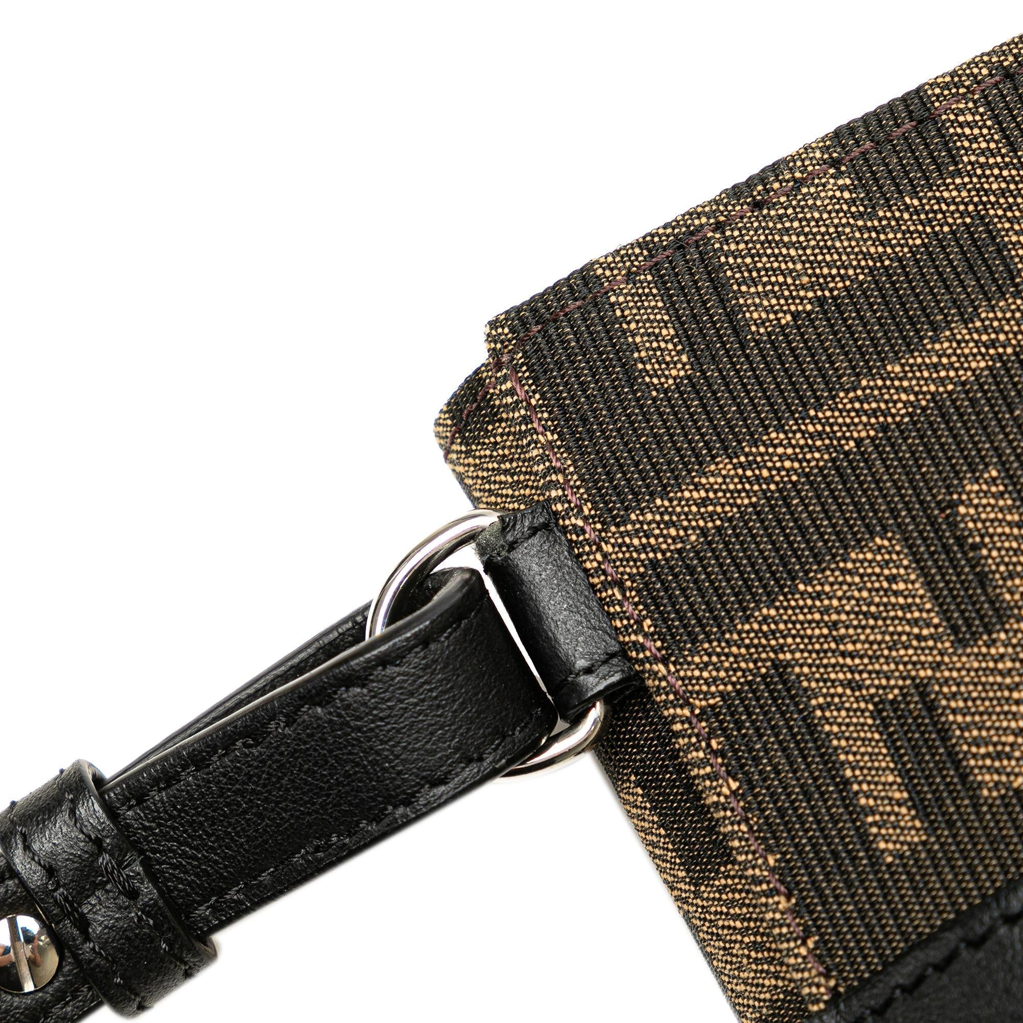 Fendi Zucca Canvas Convertible Belt Bag (SHG-jFWZlT)
