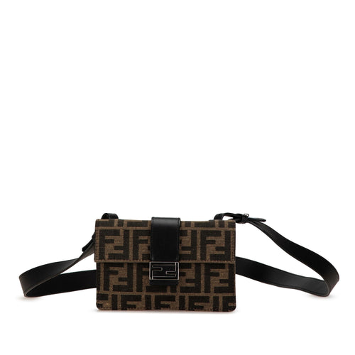 Fendi Zucca Canvas Convertible Belt Bag (SHG-jFWZlT)