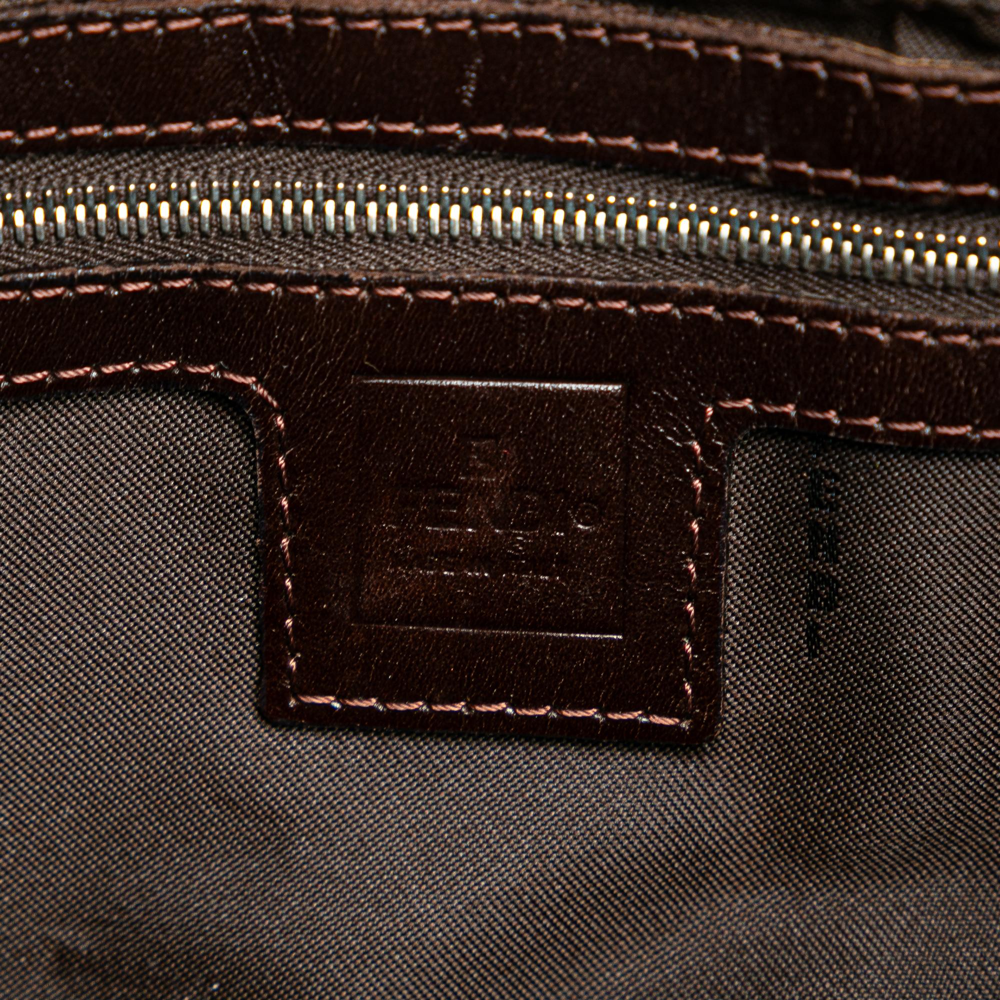 Fendi Zucca Canvas Double Flap Mamma (SHG-JALFTi)