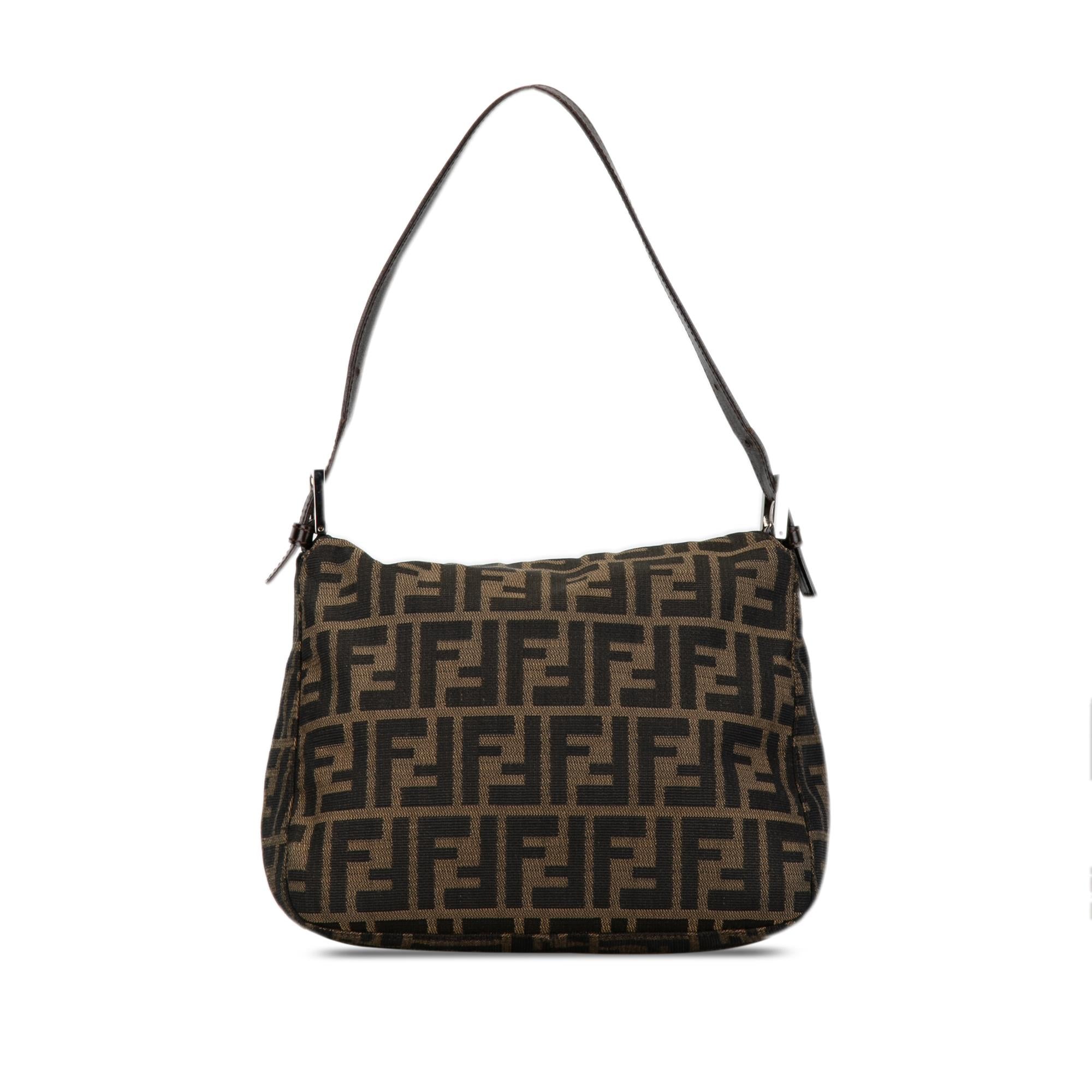 Fendi Zucca Canvas Double Flap Mamma (SHG-Bc9JXa)