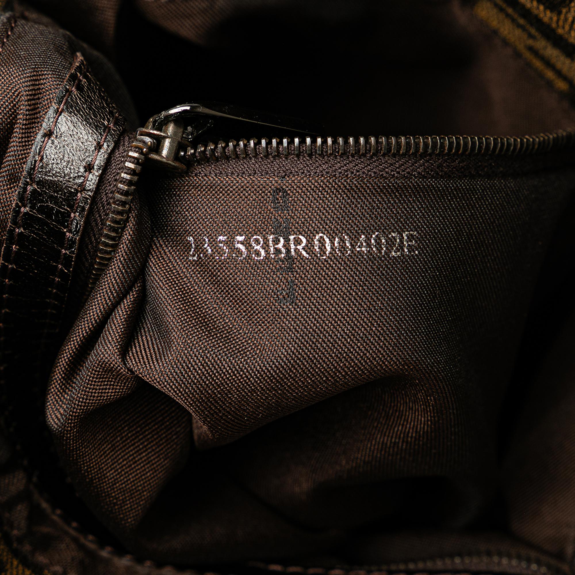 Fendi Zucca Canvas Double Flap Mamma (SHG-fbbxxj)