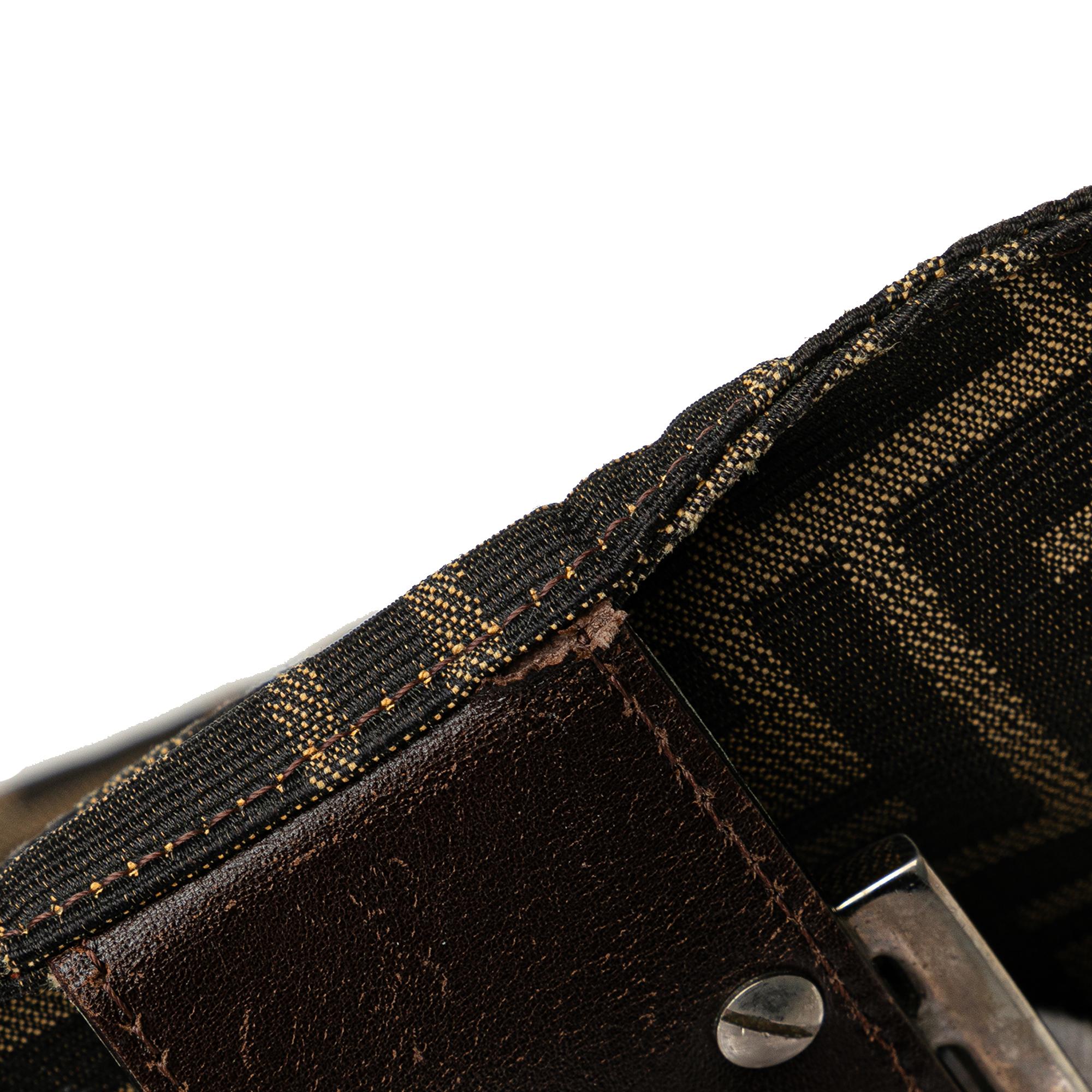 Fendi Zucca Canvas Double Flap Mamma (SHG-9hHdcP)