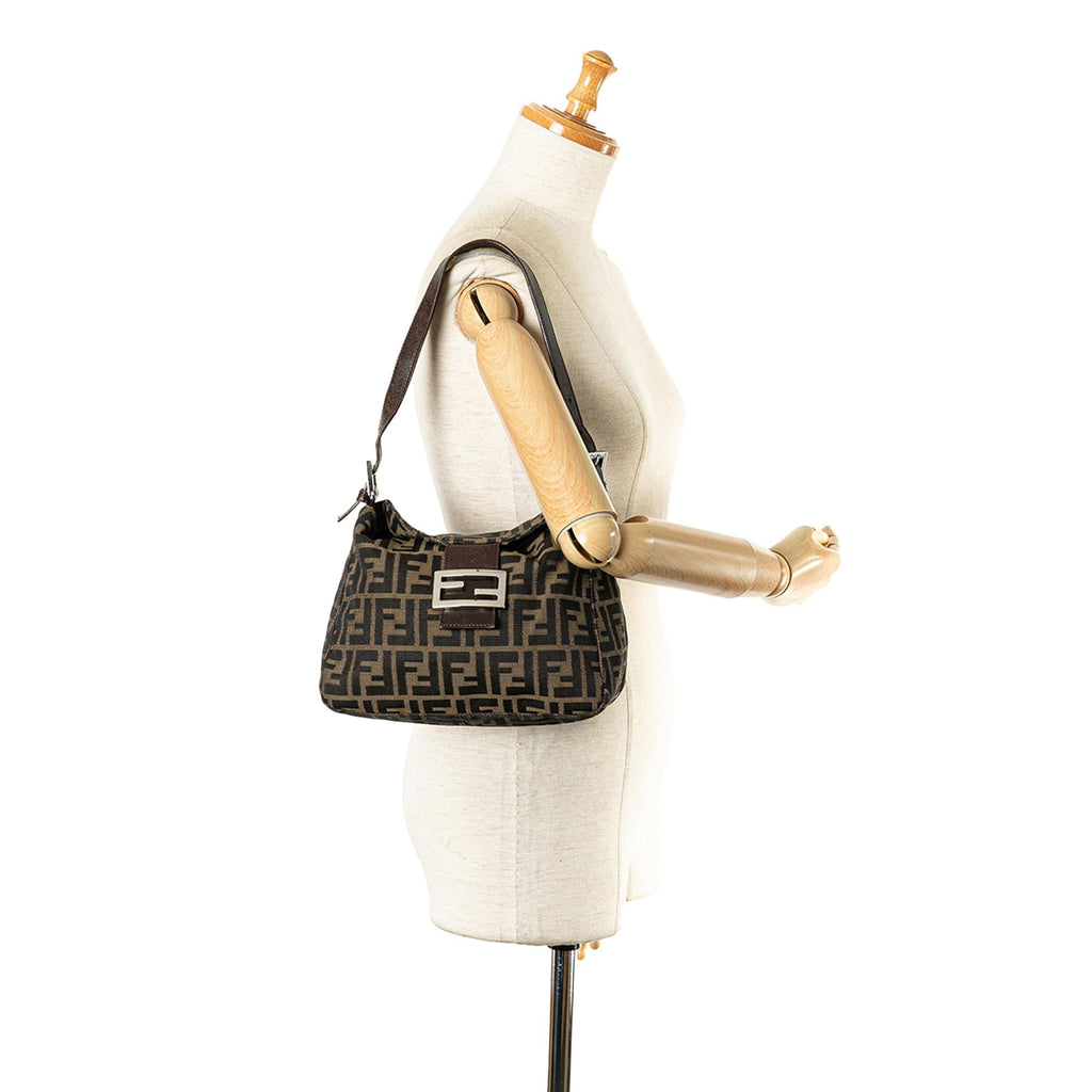 Fendi Zucca Canvas Double Flap Mamma (SHG-9hHdcP)