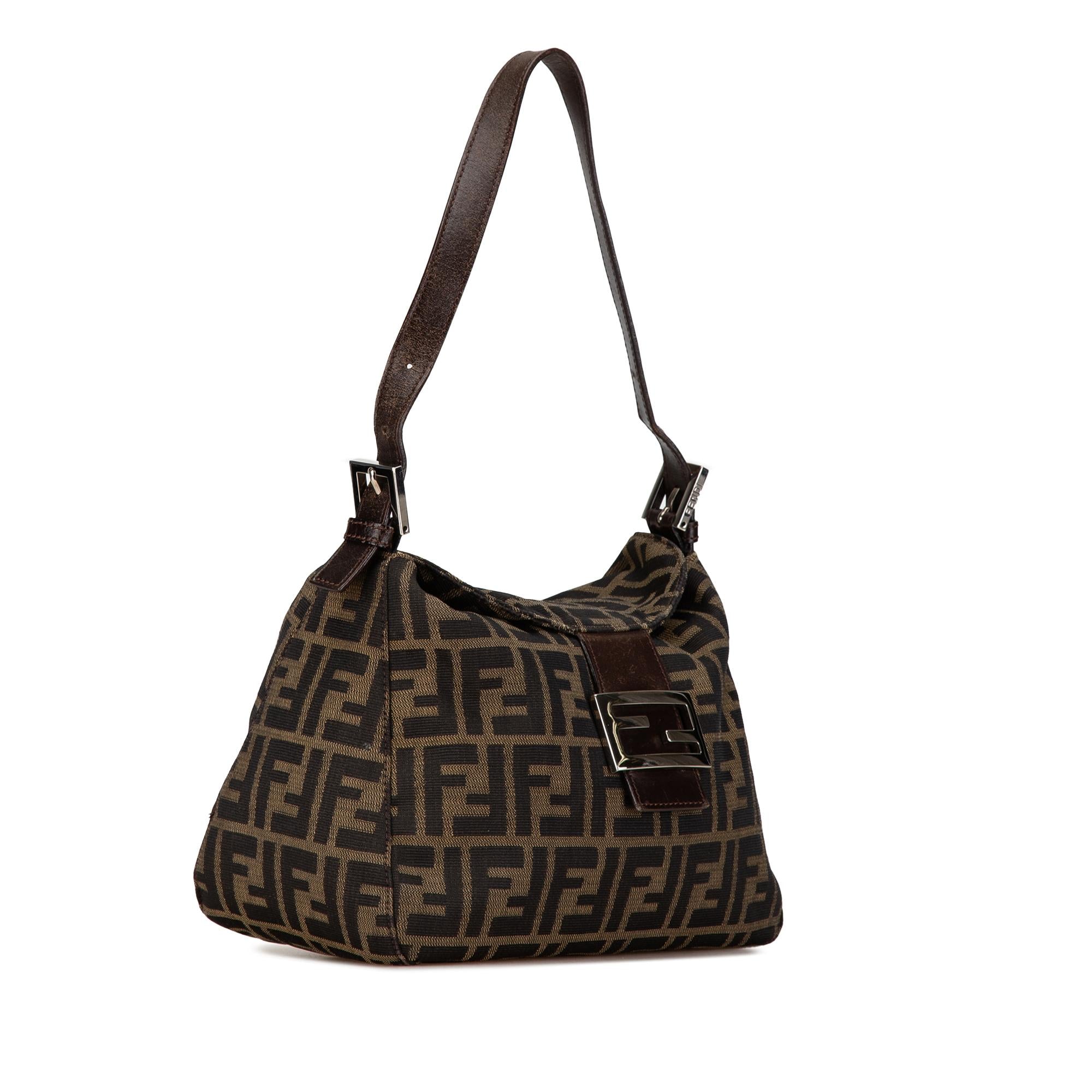 Fendi Zucca Canvas Double Flap Mamma (SHG-9hHdcP)