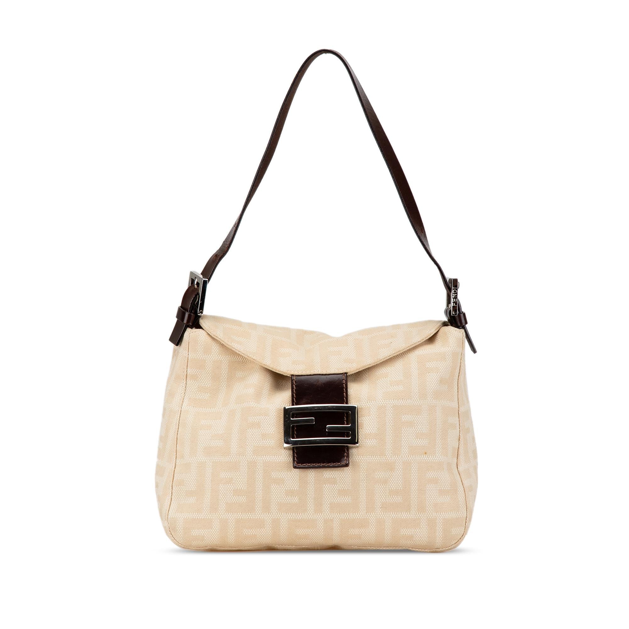 Fendi Zucca Canvas Double Flap Mamma (SHG-aECQqq)