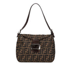 Fendi Zucca Canvas Double Flap Mamma (SHG-D31esP)