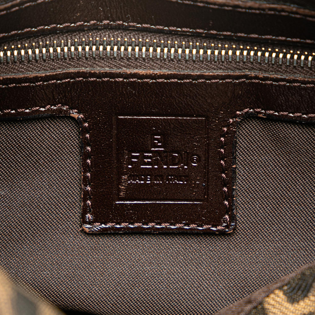 Fendi Zucca Canvas Double Flap Mamma (SHG-D31esP)