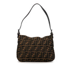 Fendi Zucca Canvas Double Flap Shoulder Bag (SHG-BZYeGl)