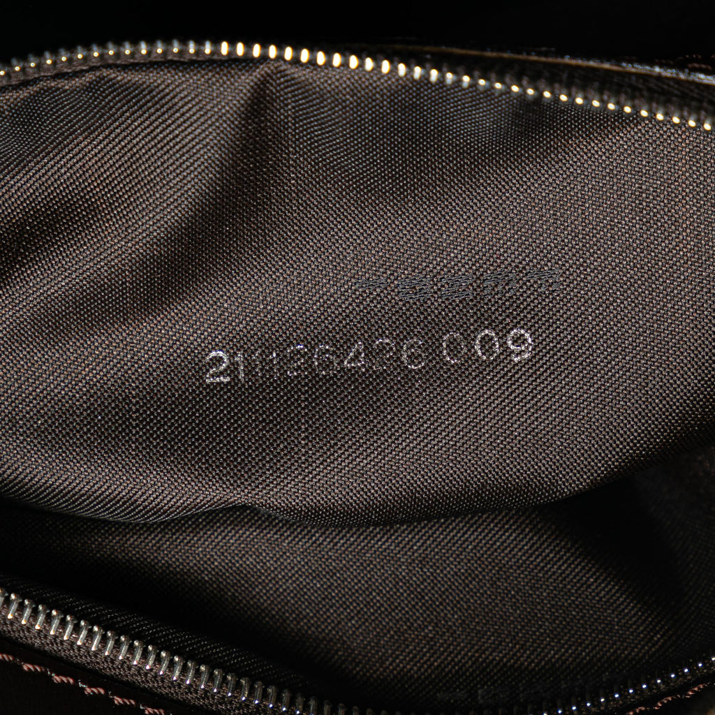 Fendi Zucca Canvas Double Flap Shoulder Bag (SHG-BZYeGl)