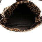 Fendi Zucca Canvas Double Flap Shoulder Bag (SHG-5160t3)