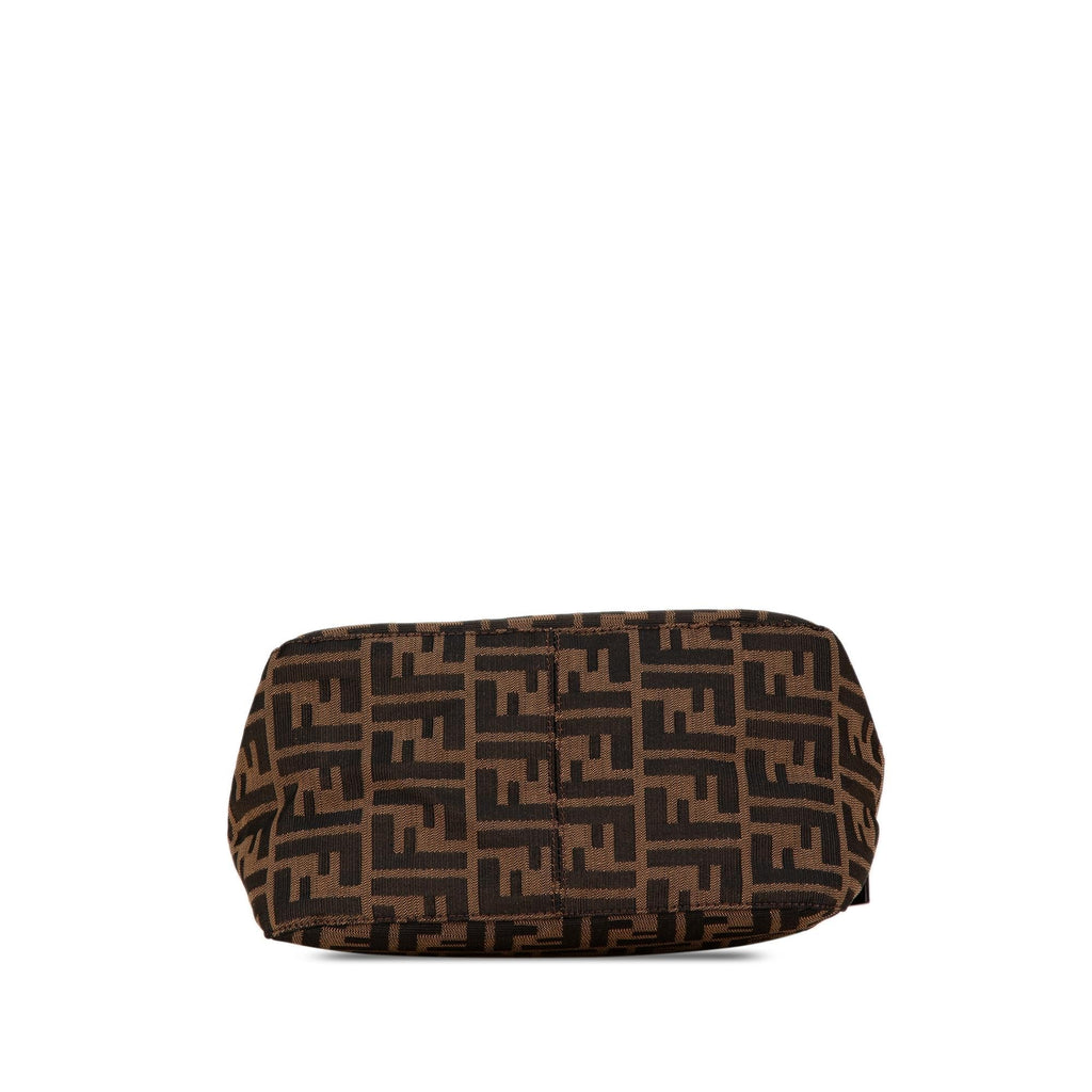 Fendi Zucca Canvas Double Flap Shoulder Bag (SHG-ulez5F)