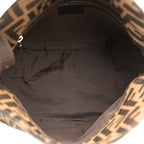 Fendi Zucca Canvas Double Flap Shoulder Bag (SHG-ulez5F)