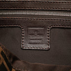 Fendi Zucca Canvas Double Flap Shoulder Bag (SHG-ulez5F)