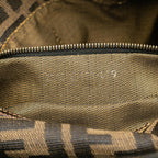 Fendi Zucca Canvas Double Flap Shoulder Bag (SHG-yawuvE)