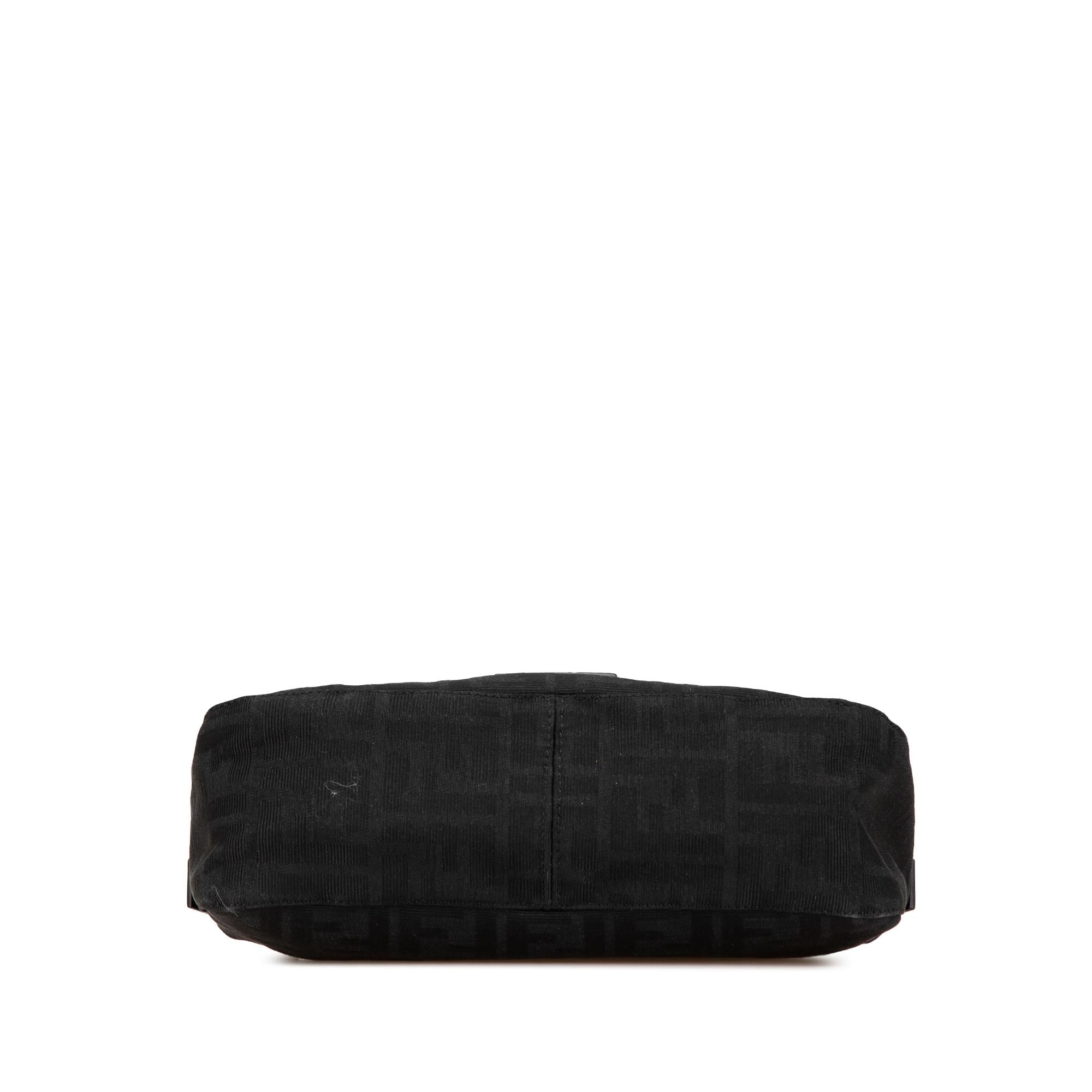 Fendi Zucca Canvas Double Flap Shoulder Bag