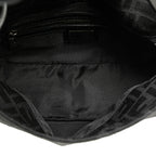 Fendi Zucca Canvas Double Flap Shoulder Bag