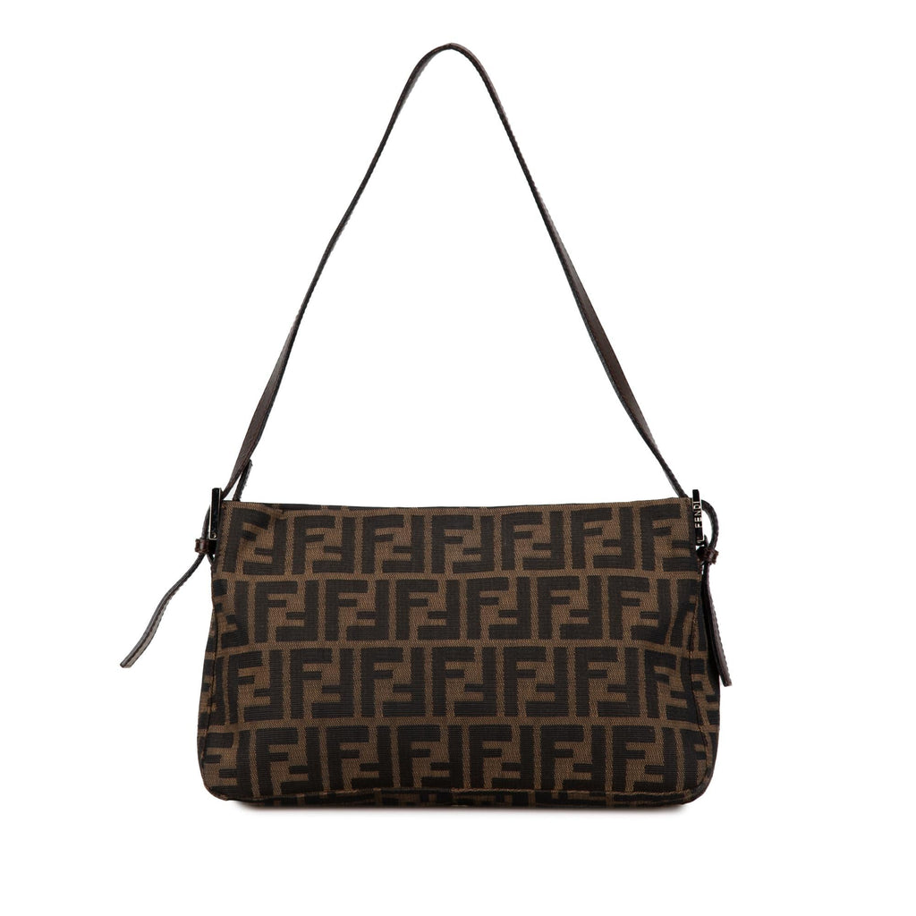 Fendi Zucca Canvas Flap Shoulder Bag (SHG-PNNTeW)