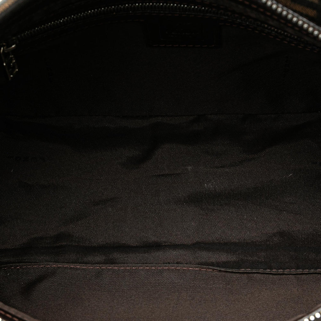 Fendi Zucca Canvas Flap Shoulder Bag (SHG-PNNTeW)