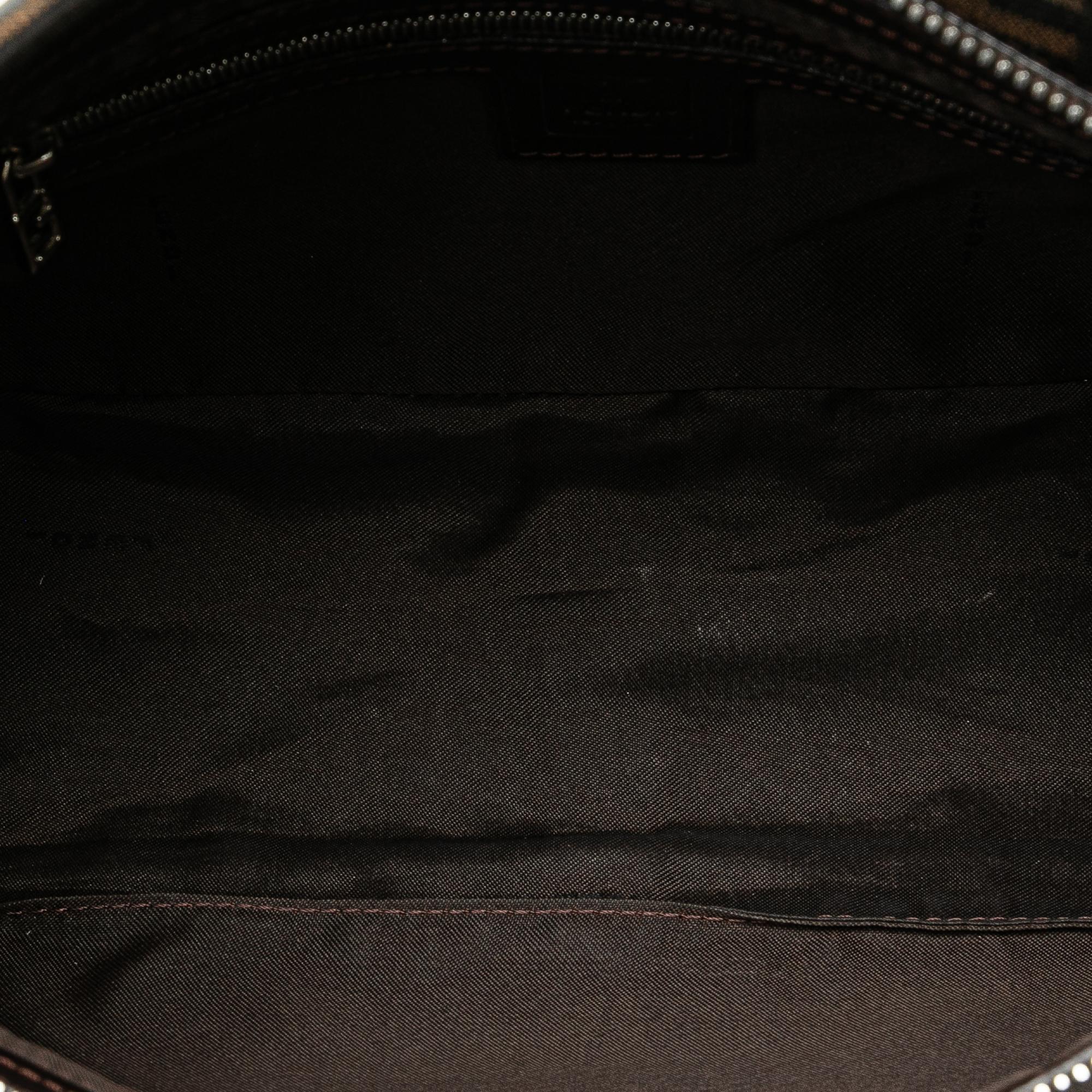 Fendi Zucca Canvas Flap Shoulder Bag (SHG-PNNTeW)