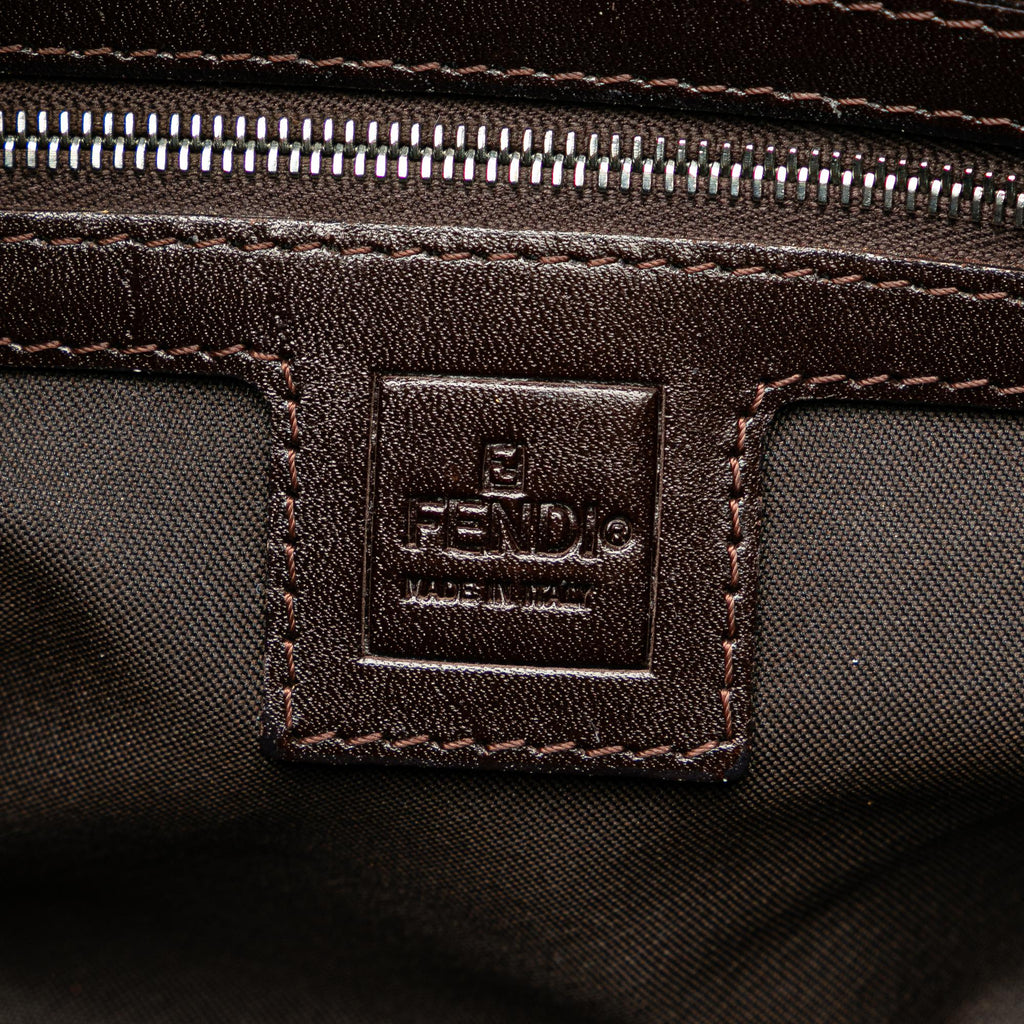 Fendi Zucca Canvas Flap Shoulder Bag (SHG-PNNTeW)