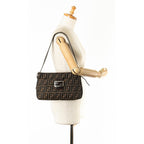 Fendi Zucca Canvas Flap Shoulder Bag (SHG-PNNTeW)