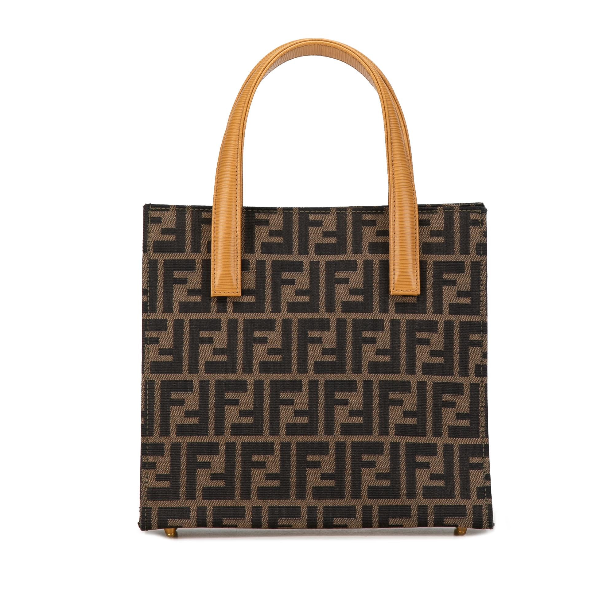 Fendi Zucca Canvas Front Pocket Tote (SHG-Ms185y)