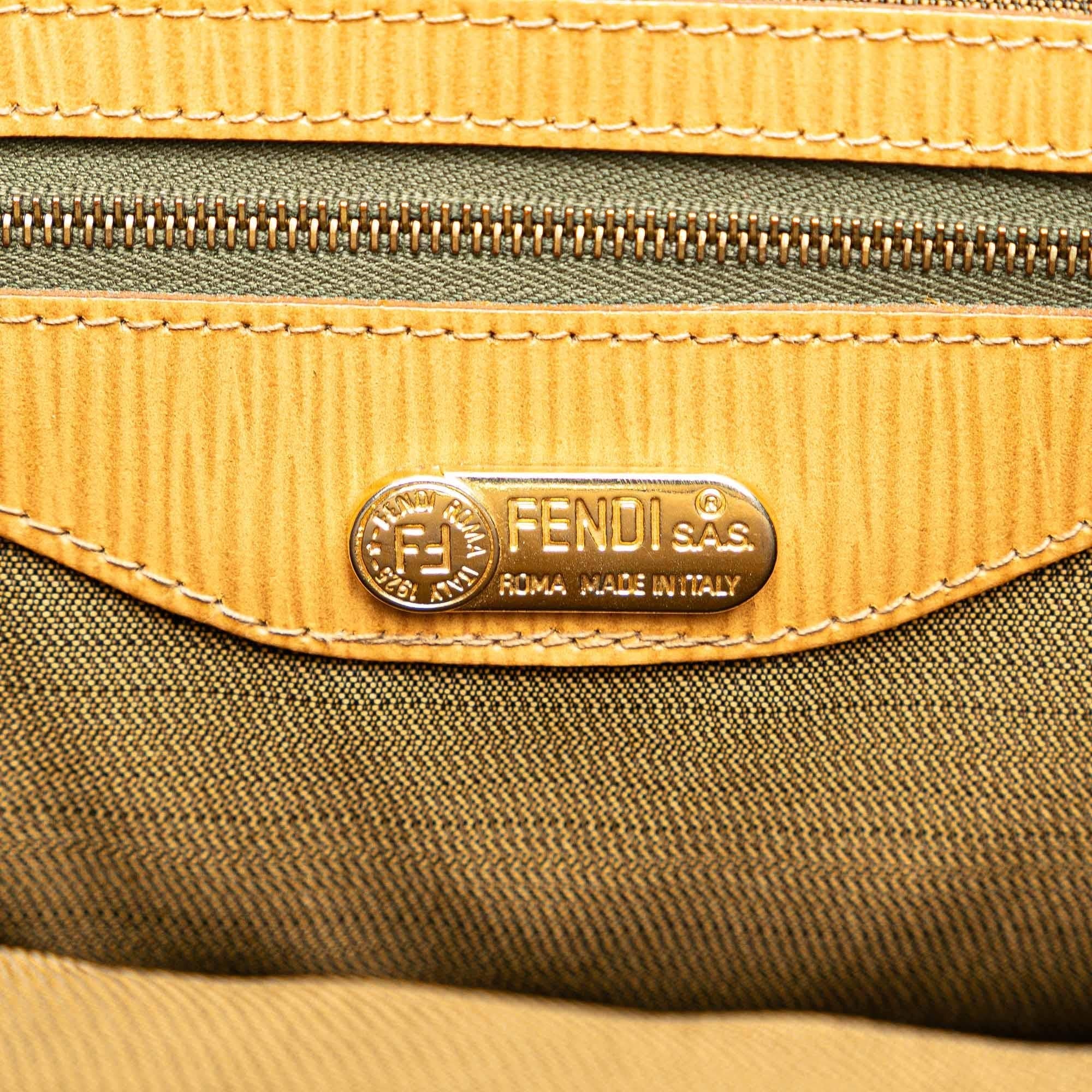 Fendi Zucca Canvas Front Pocket Tote (SHG-Ms185y)