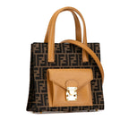 Fendi Zucca Canvas Front Pocket Tote (SHG-Ms185y)