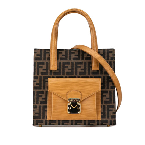 Fendi Zucca Canvas Front Pocket Tote (SHG-Z31zQV)