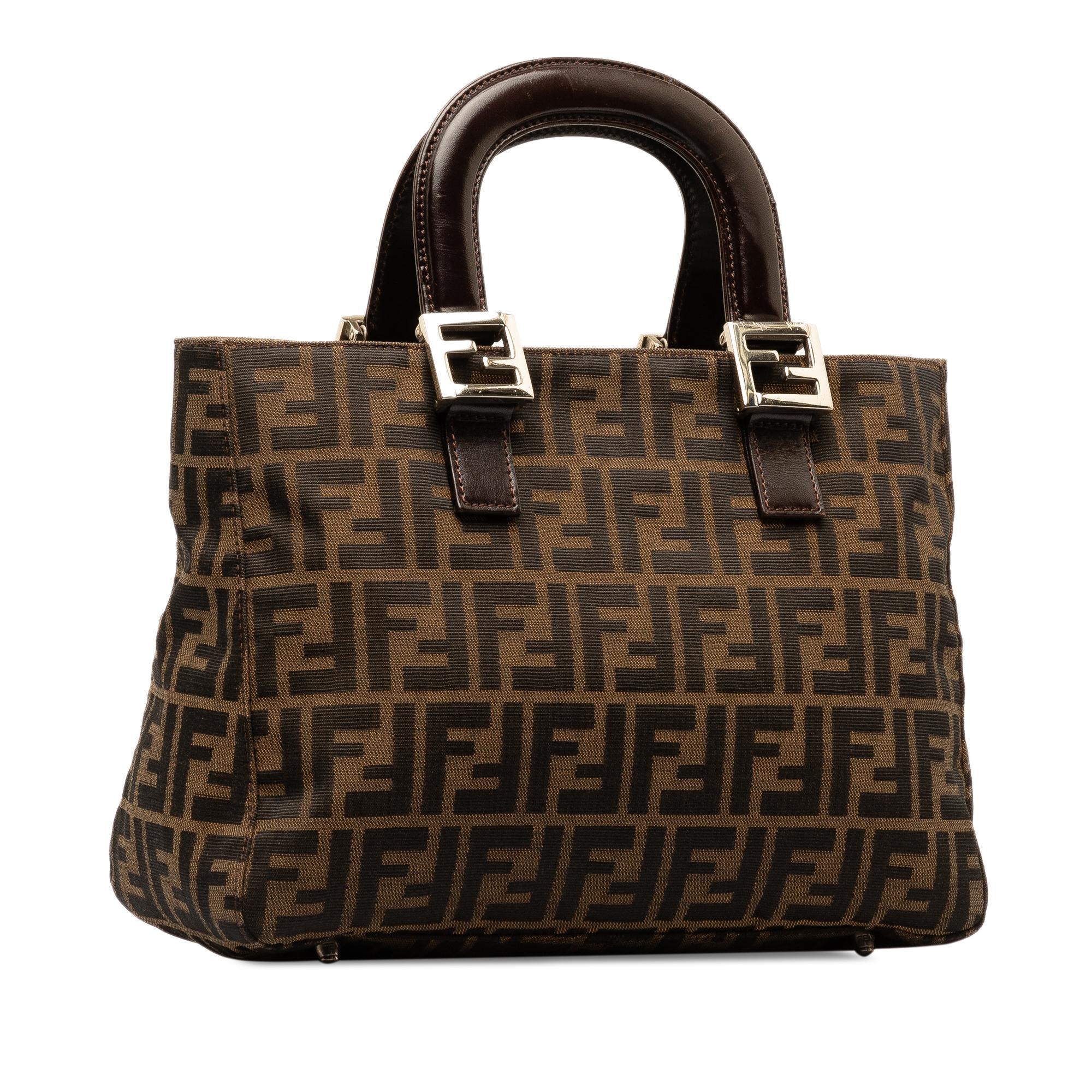 Fendi Zucca Canvas Handle Tote (SHG-yHeh88)