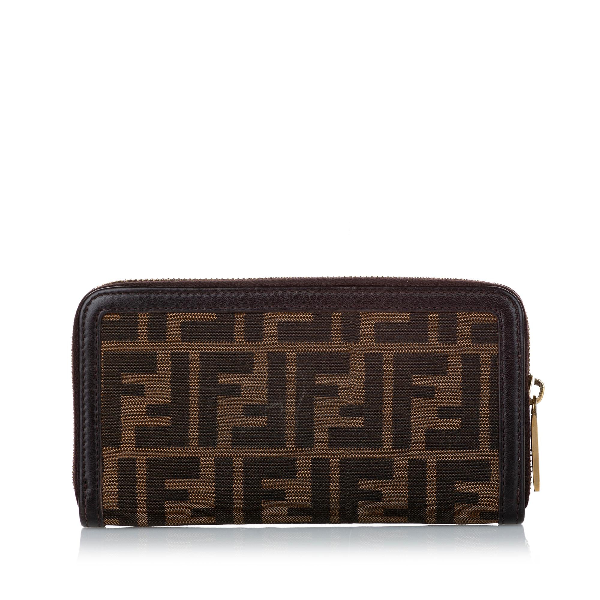 Fendi Zucca Canvas Long Wallet (SHG-30594)