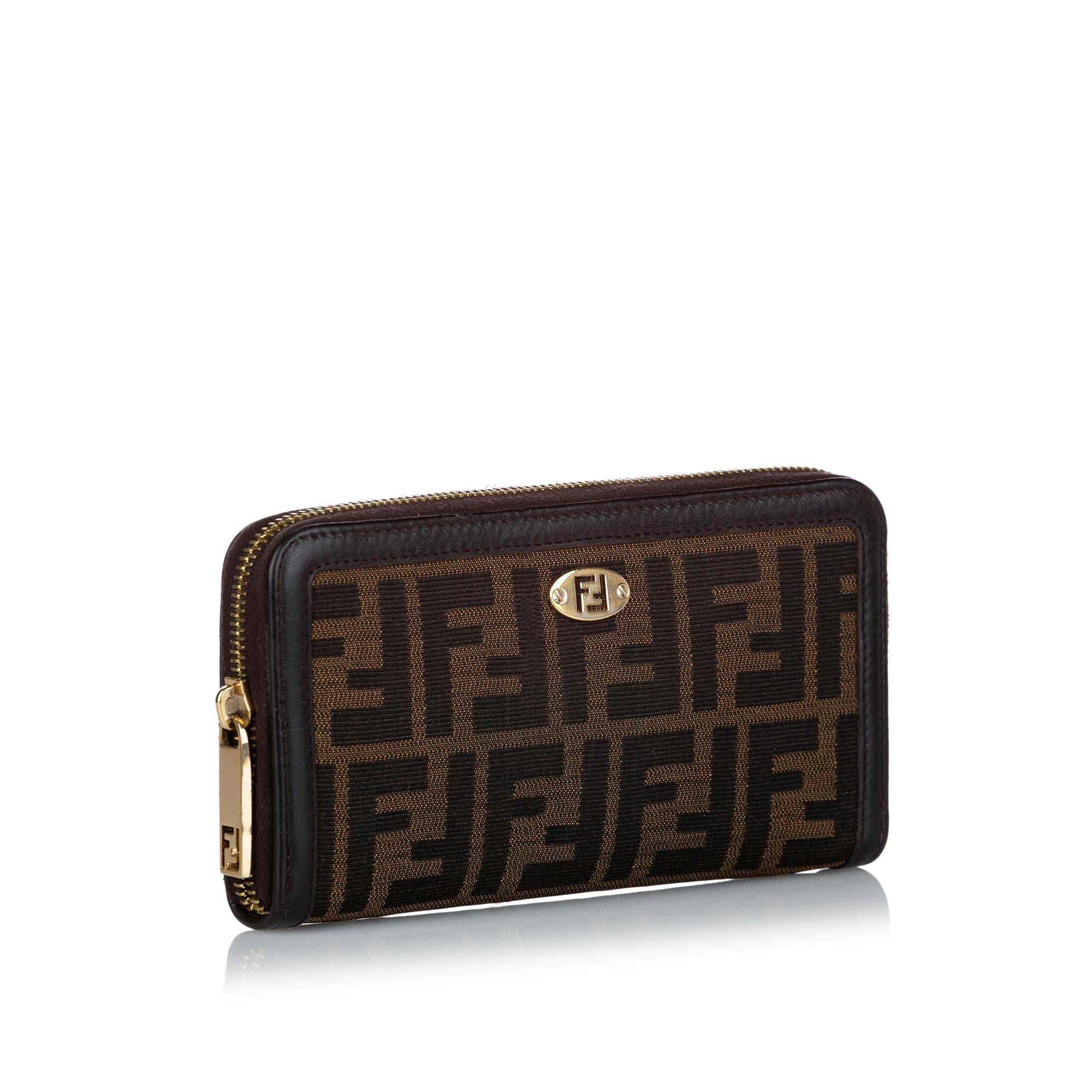Fendi Zucca Canvas Long Wallet (SHG-30594)
