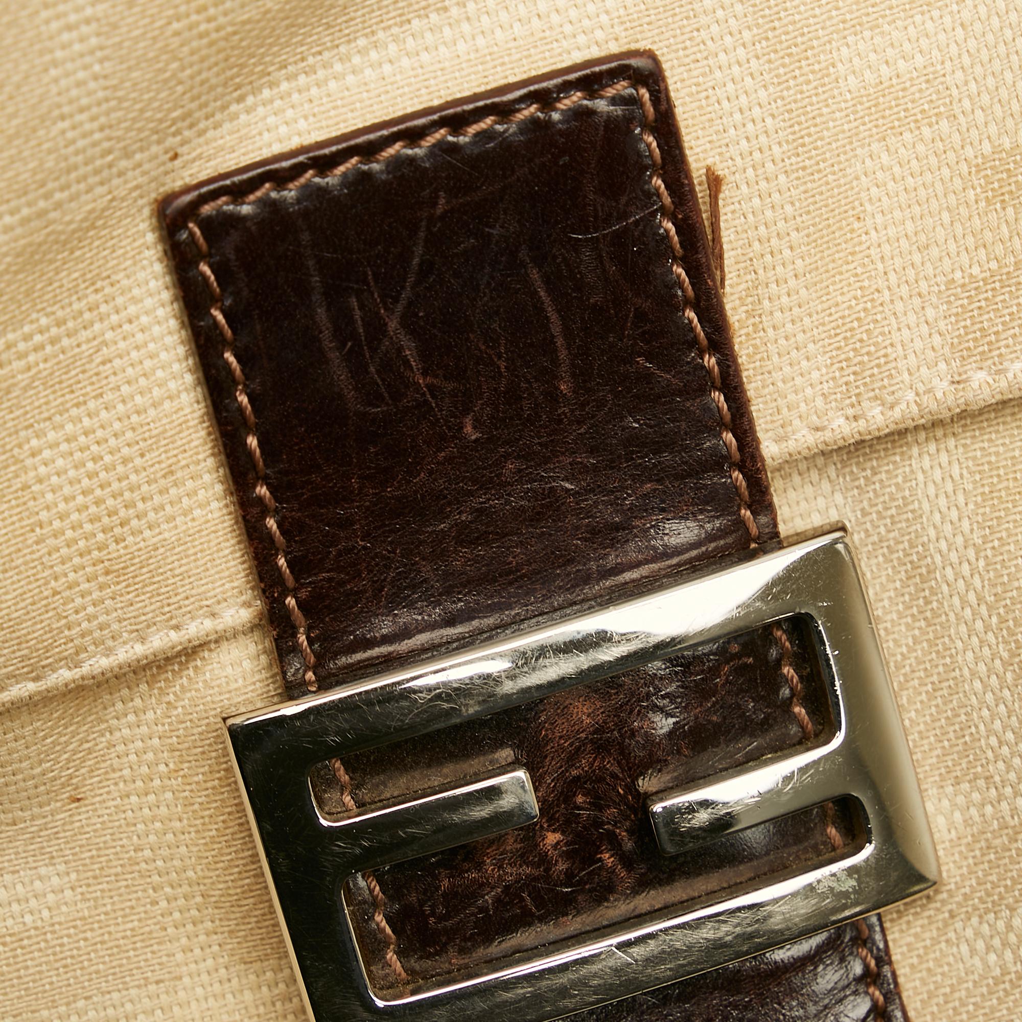 Fendi Zucca Canvas Mamma Baguette (SHG-36827)