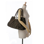 Fendi Zucca Canvas Mia Tote (SHG-xCKTom)