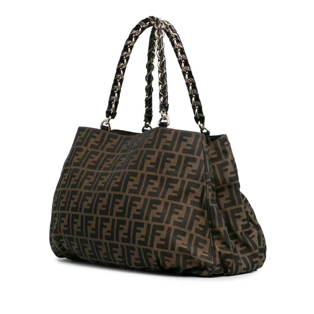 Fendi Zucca Canvas Mia Tote (SHG-xCKTom)